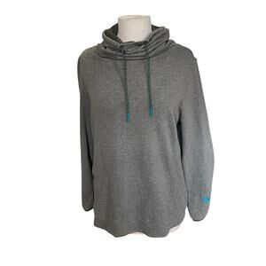 The North Face Gray Sweatshirt with Blue Accents